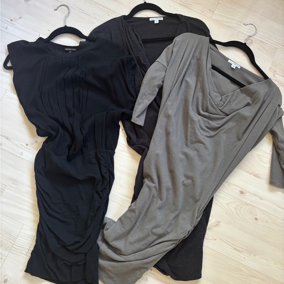 James Perse Dresses & Skirts - Bundle james perse Draped ruched dresses + bonus legging
